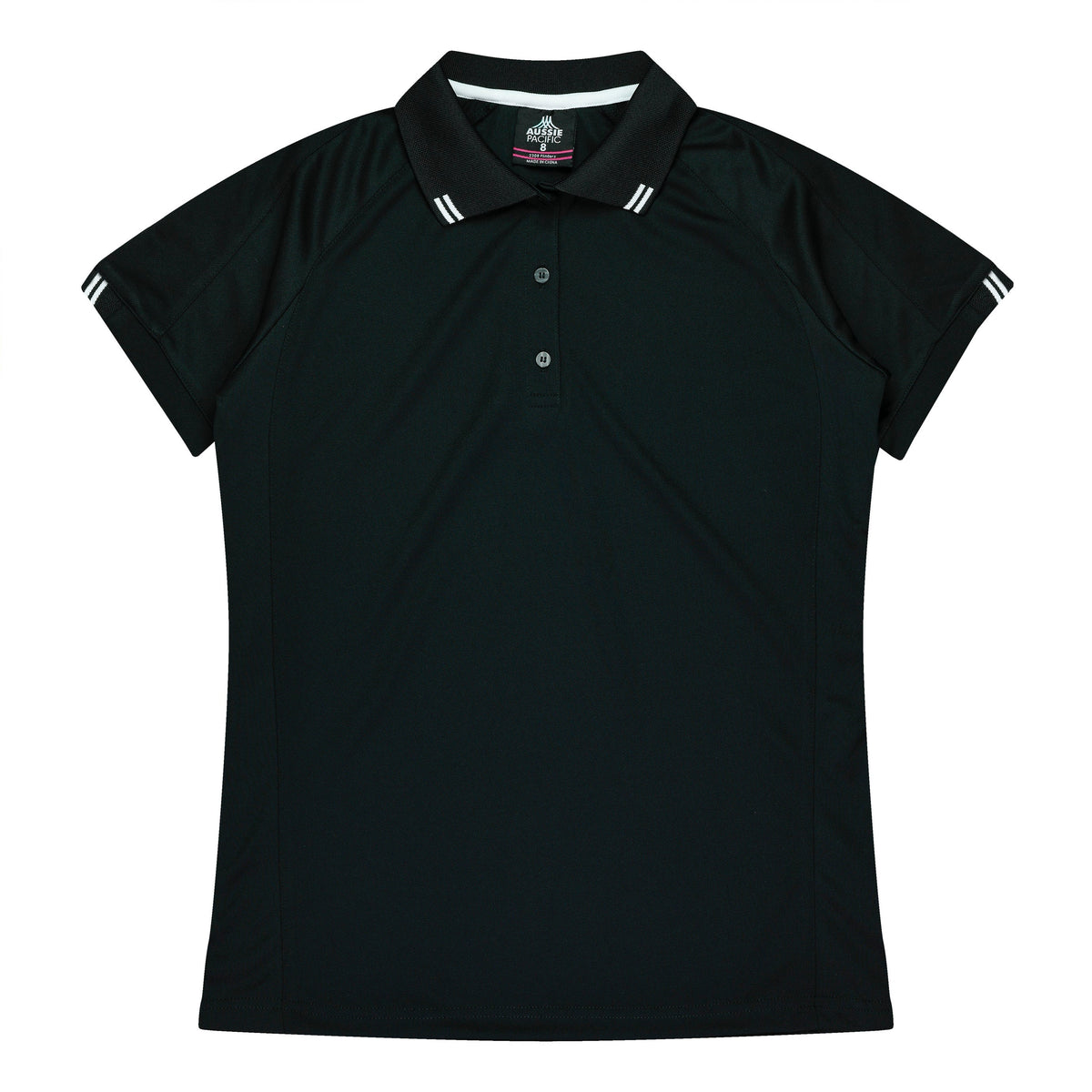 BLACK/WHITE - Flinders Lady Polos