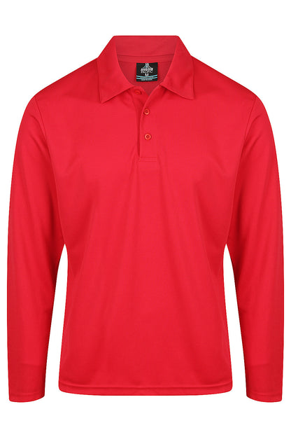 Red - Botany Mens Polos
