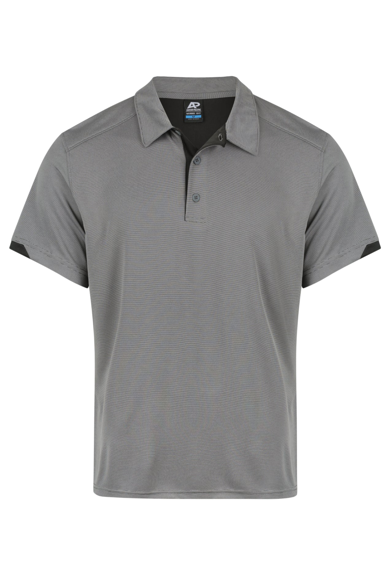 SLATE/BLACK - Morris Mens Polos