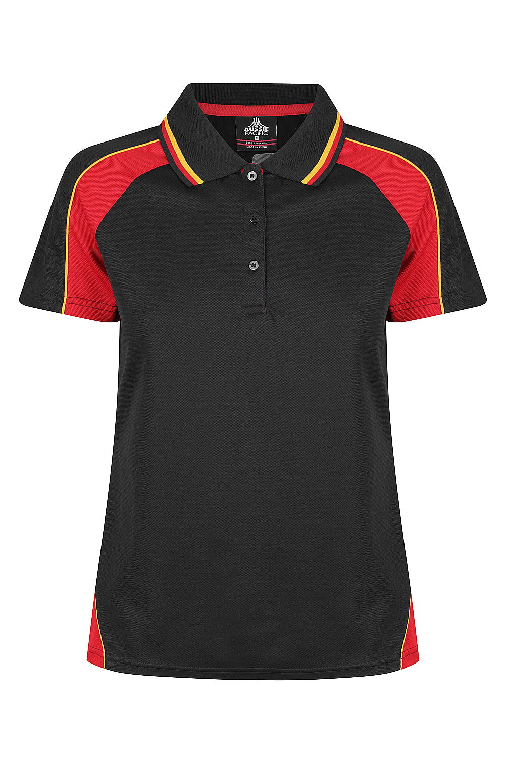 BLACK/RED/GOLD - Panorama Lady Polos