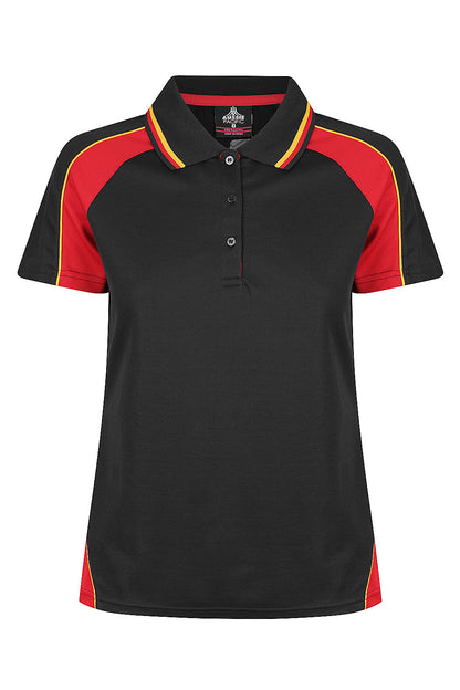 BLACK/RED/GOLD - Panorama Lady Polos