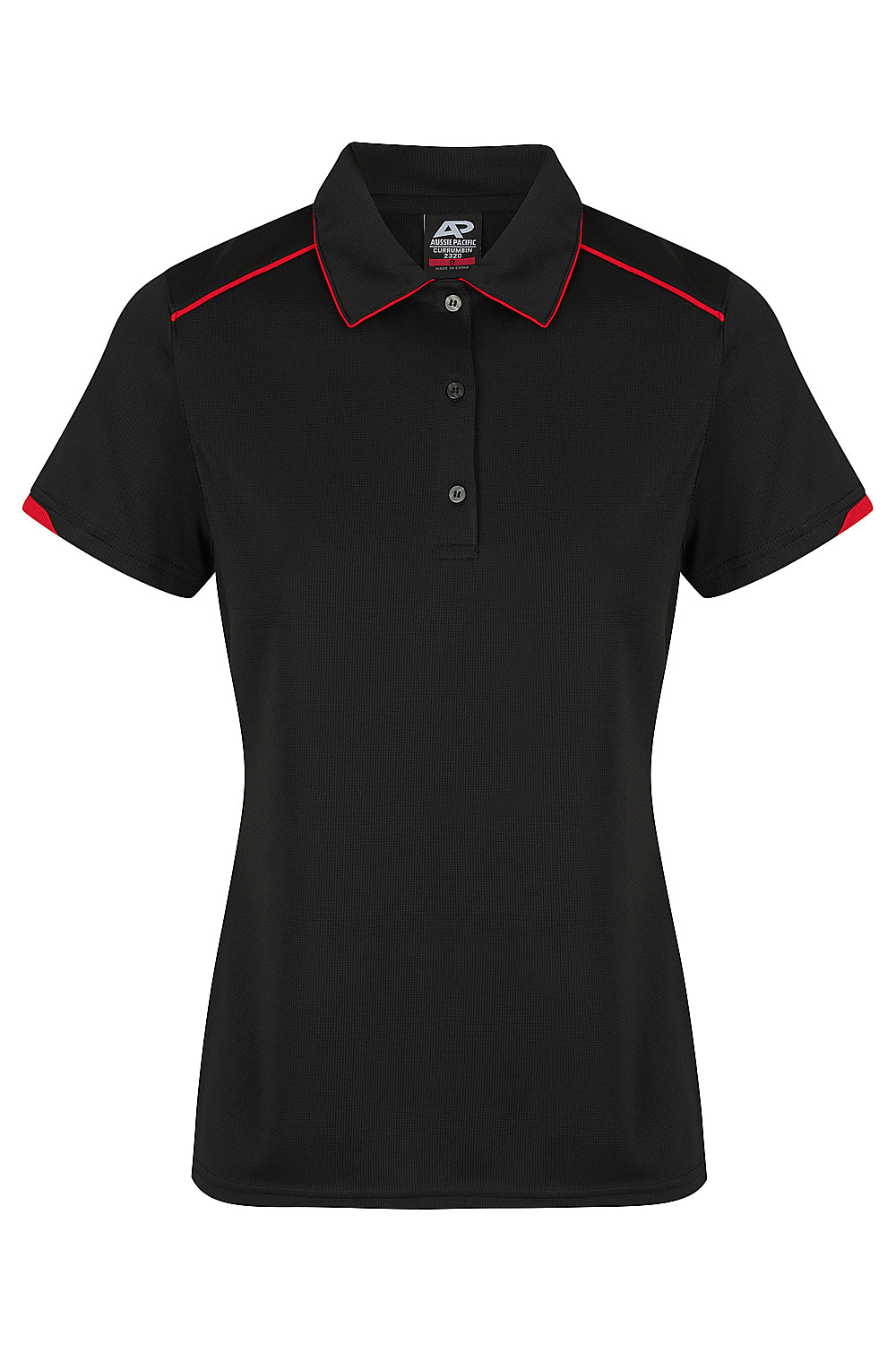 BLACK/RED - Currumbin Lady Polos