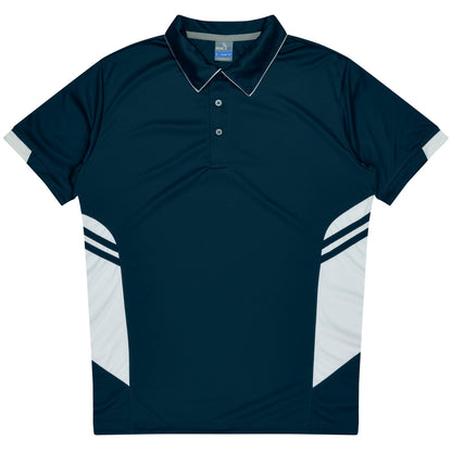 NAVY/WHITE - Tasman Kids Polos