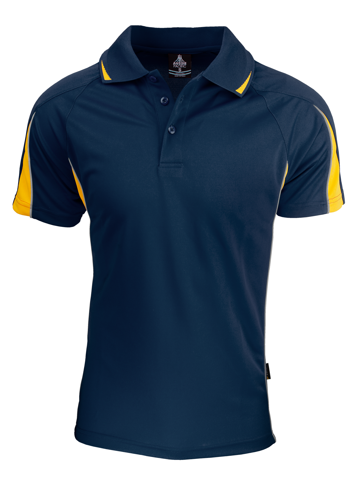 NAVY/GOLD - Eureka Mens Polos