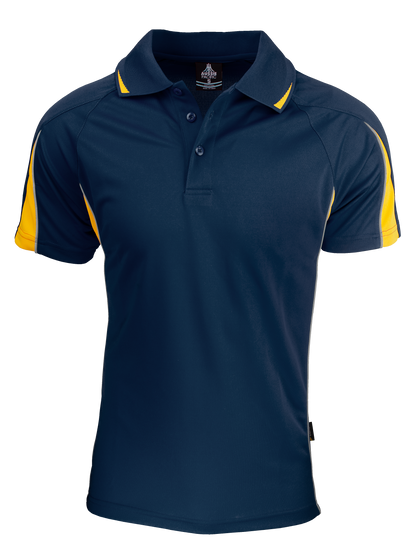 NAVY/GOLD - Eureka Mens Polos
