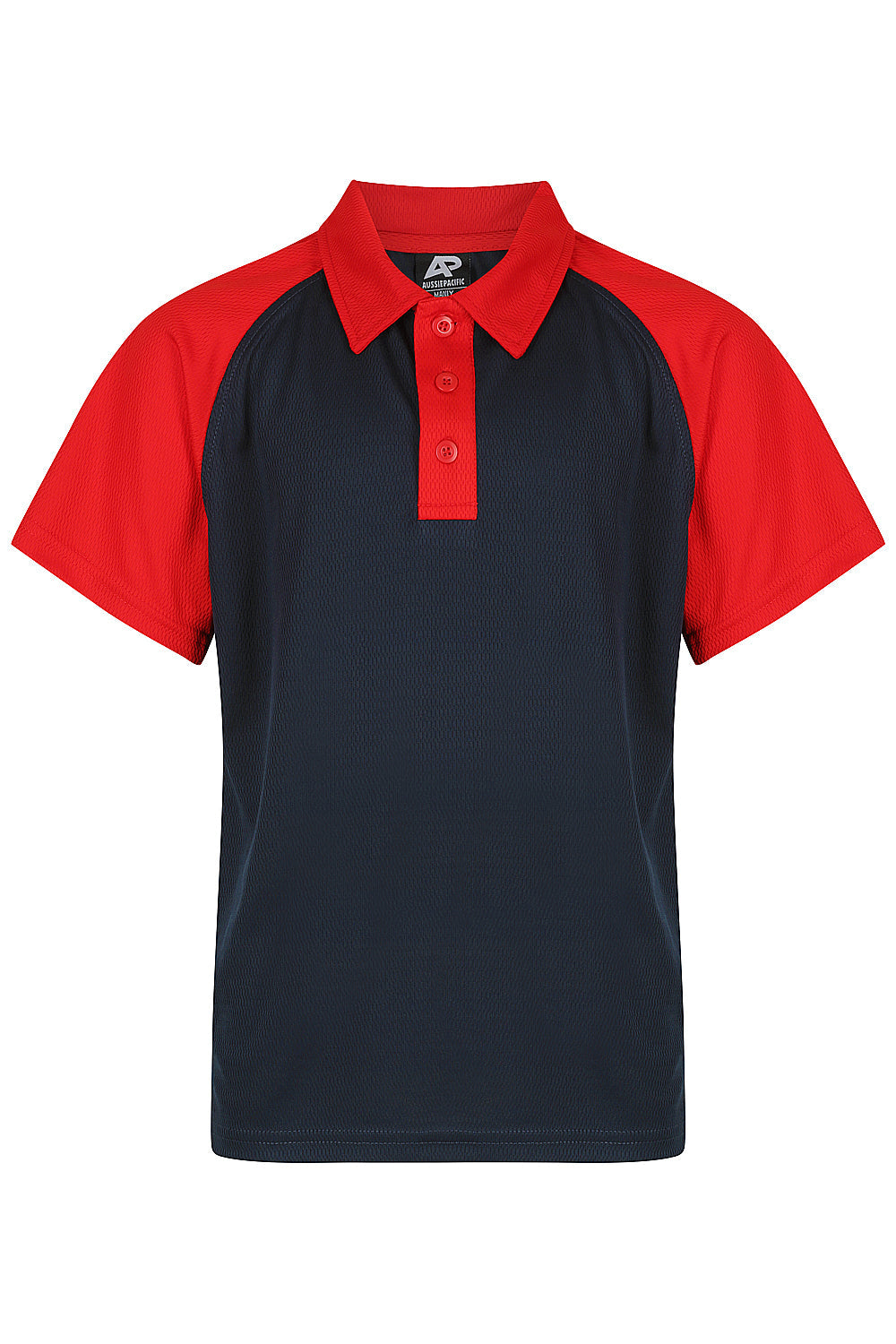 NAVY/RED - Manly Kids Polos