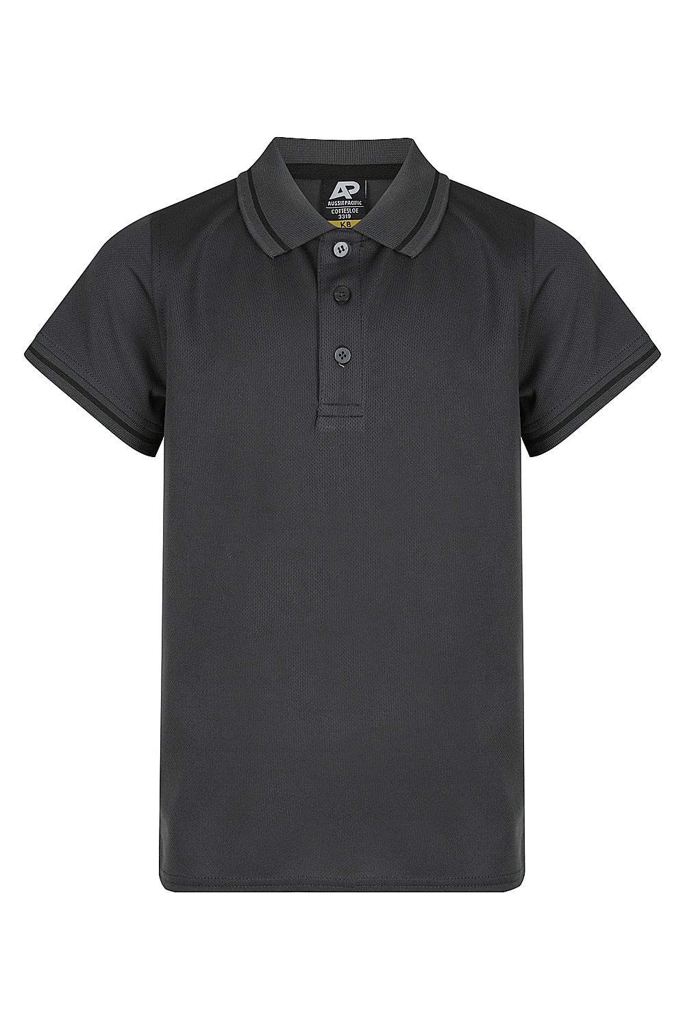SLATE/BLACK - Cottesloe Kids Polos