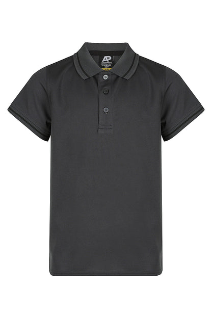 SLATE/BLACK - Cottesloe Kids Polos