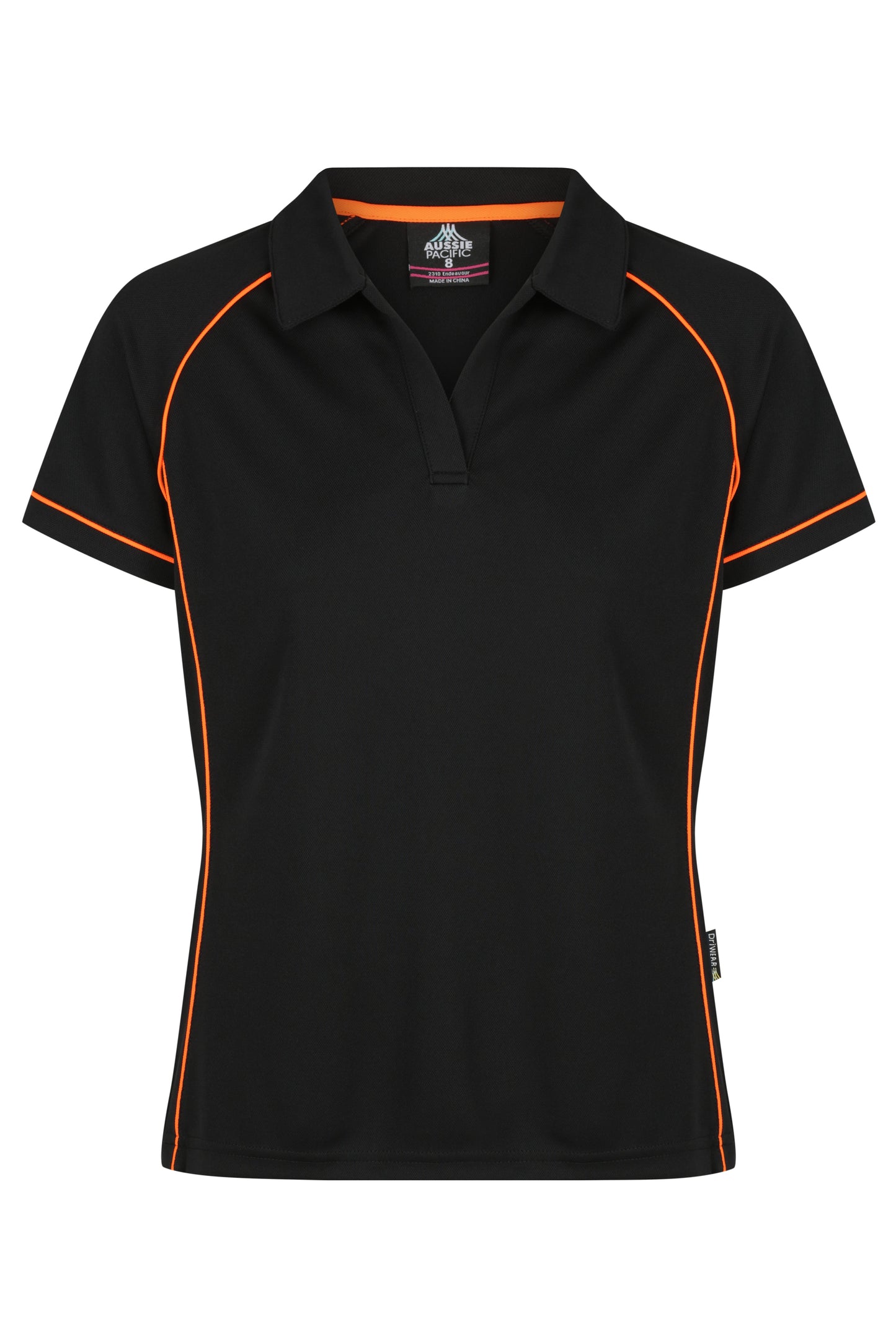 BLACK/ORANGE - Endeavour Lady Polos
