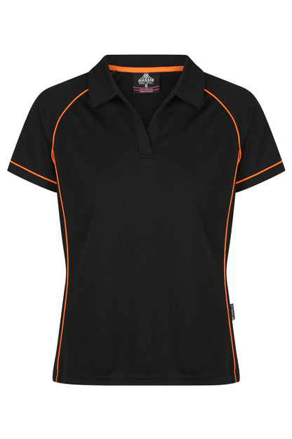 BLACK/ORANGE - Endeavour Lady Polos