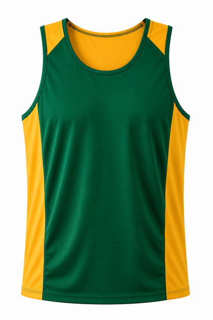 BOTTLE/GOLD - Premier Mens Singlets