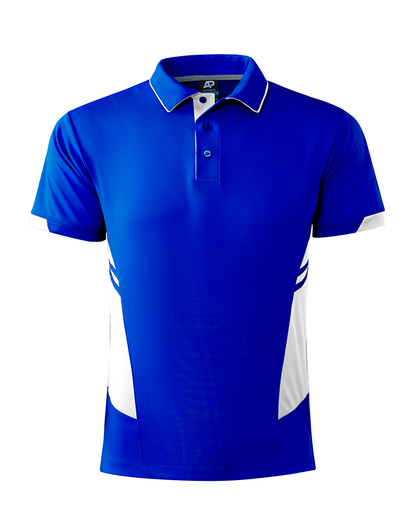 ROYAL/WHITE - Tasman Mens Polos
