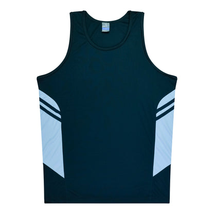 NAVY/SKY - Tasman Kids Singlets