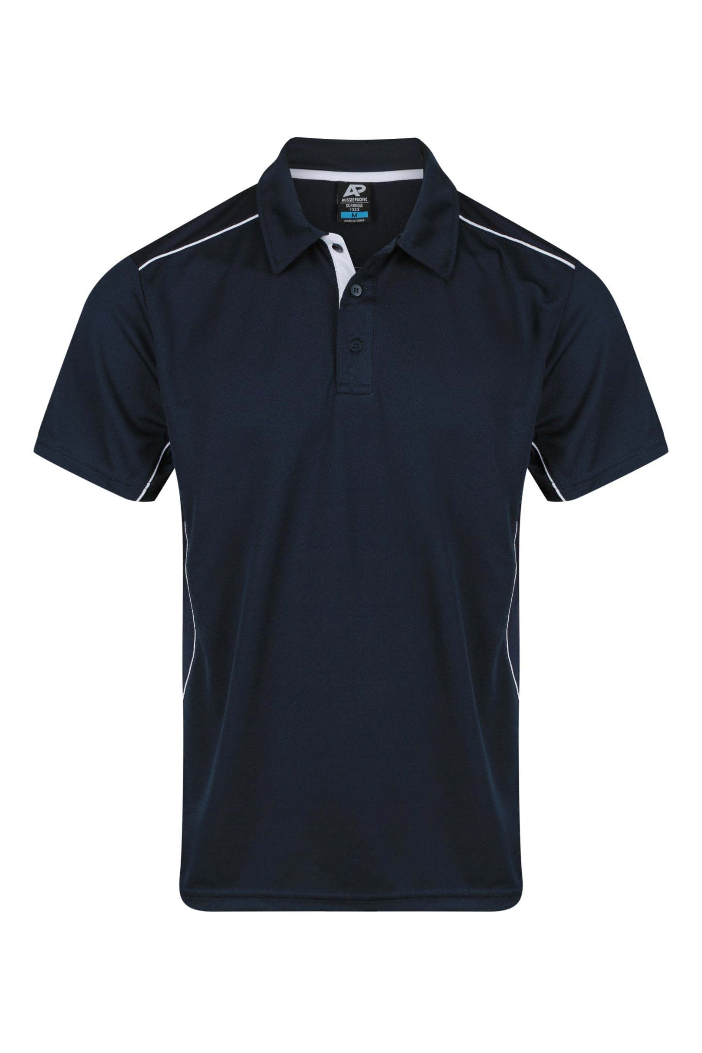 NAVY/WHITE - Kuranda Mens Polos