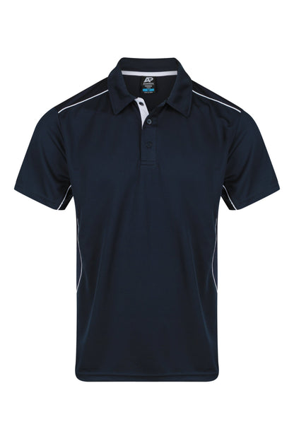 NAVY/WHITE - Kuranda Mens Polos