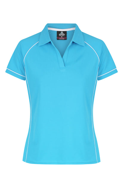 PACIFIC BLUE/WHITE - Endeavour Lady Polos