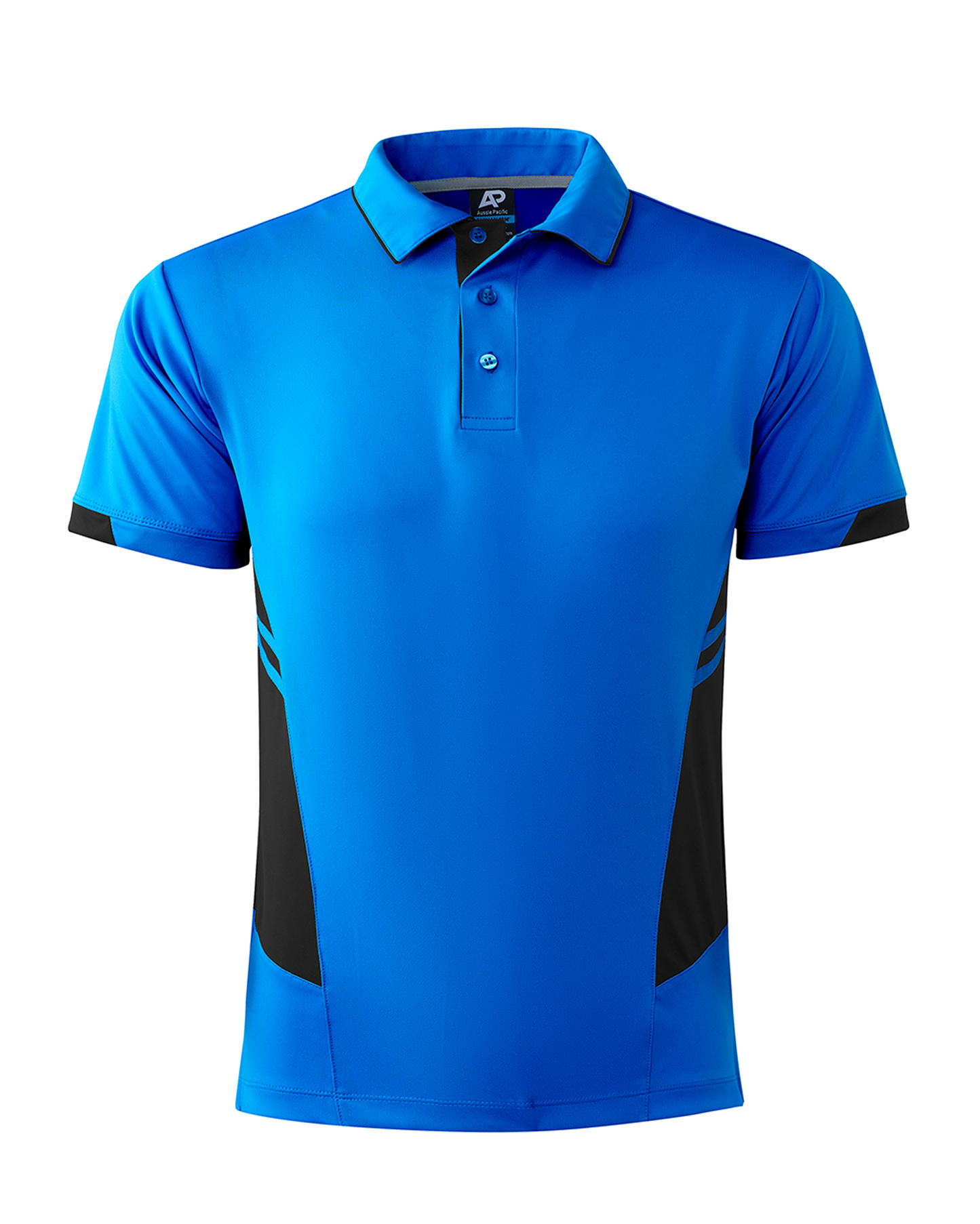 CYAN/BLACK - Tasman Mens Polos