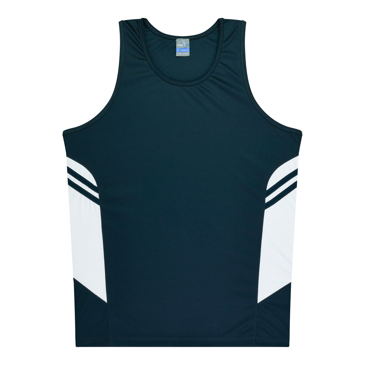 NAVY/WHITE - Tasman Kids Singlets