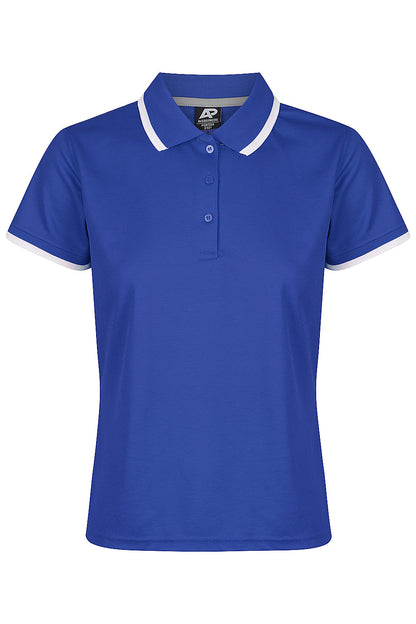 ROYAL/WHITE - Portsea Lady Polos