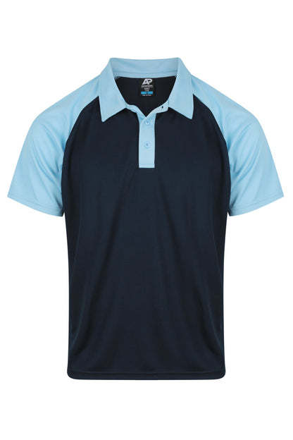 NAVY/SKY - Manly Mens Polos