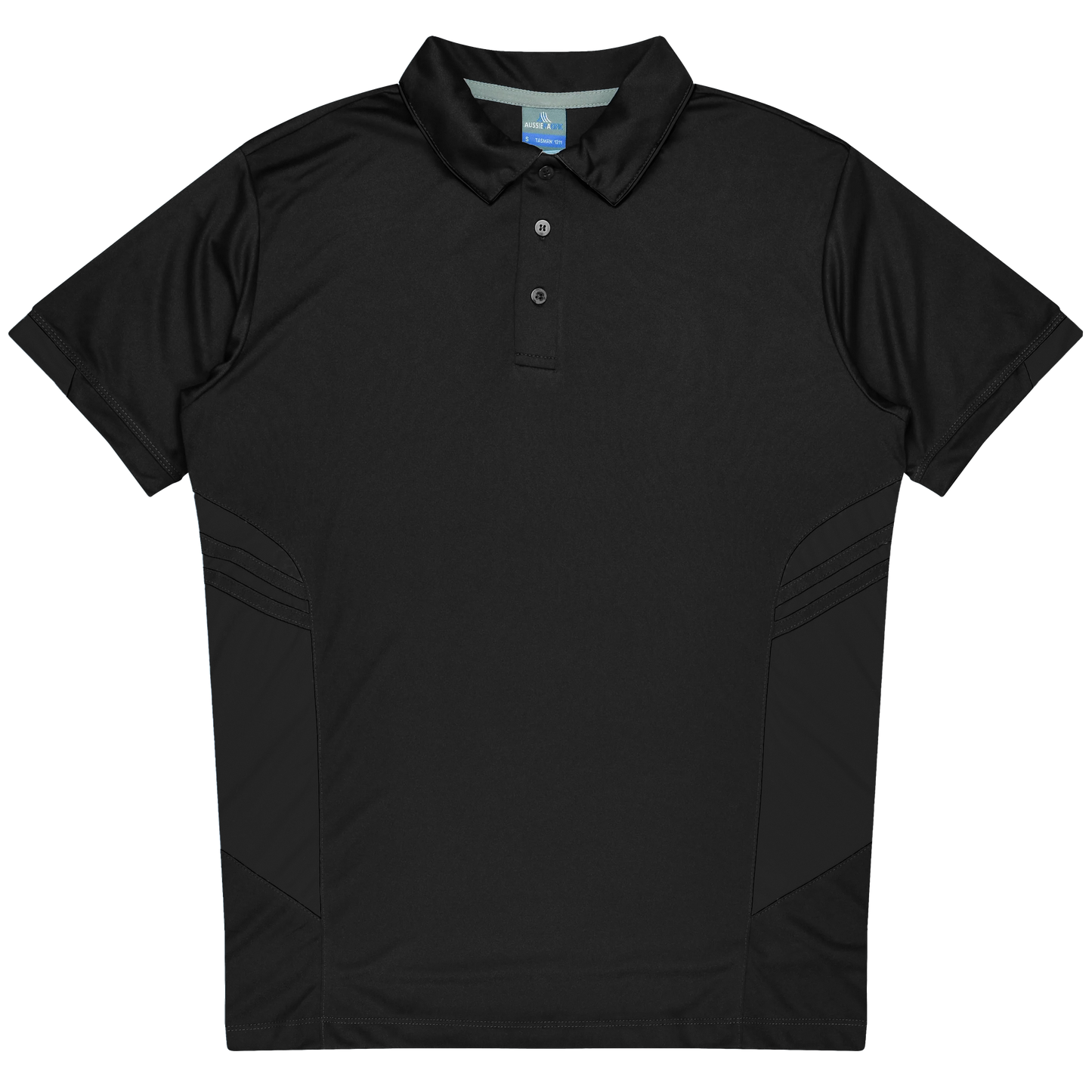 Black - Tasman Kids Polos