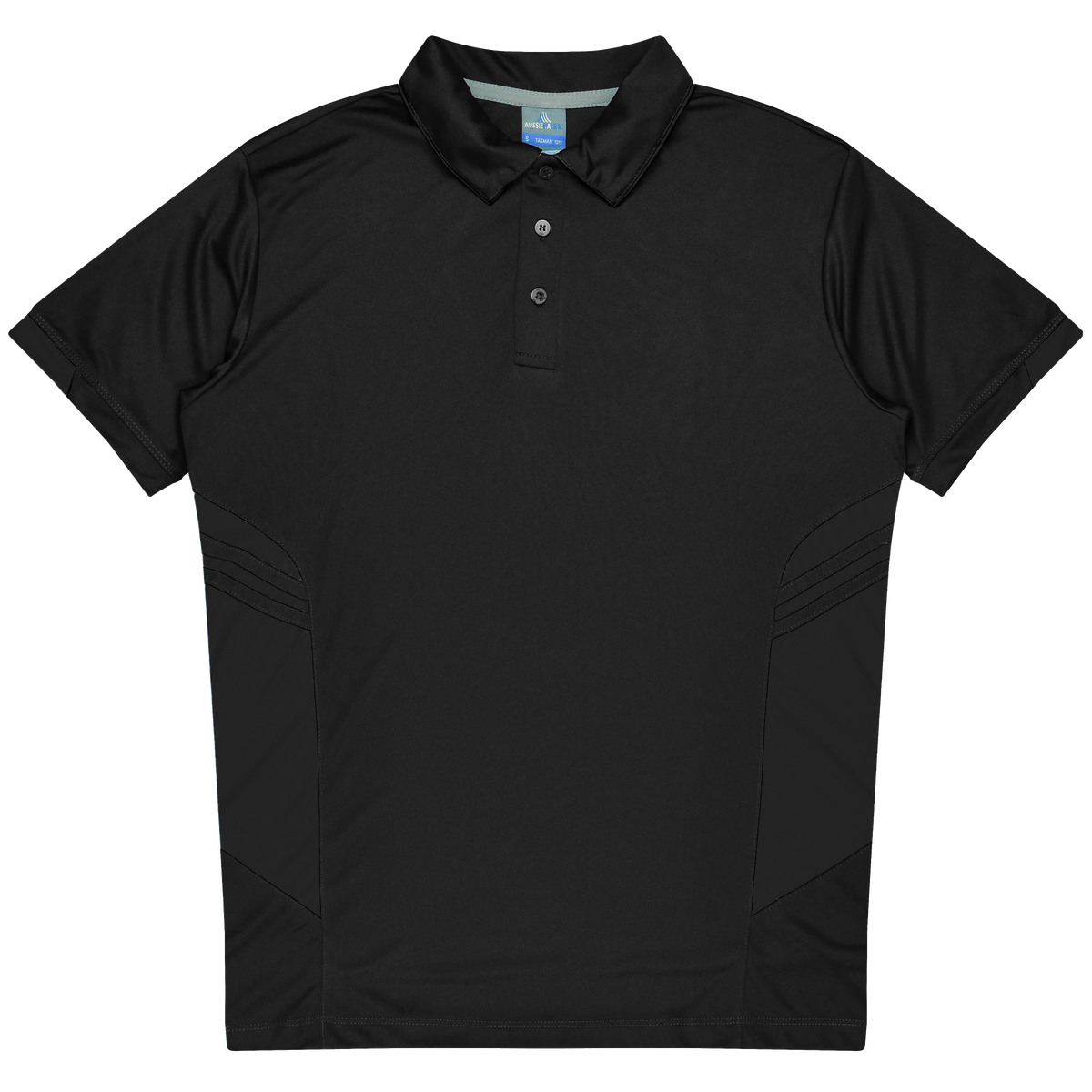 Black - Tasman Kids Polos