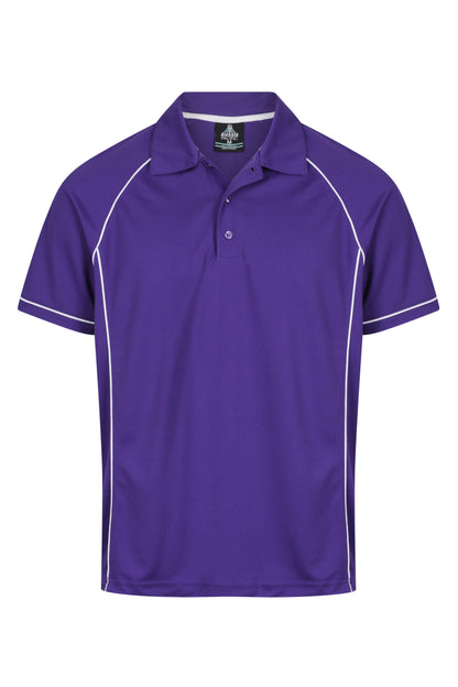 PURPLE/WHITE - Endeavour Mens Polos