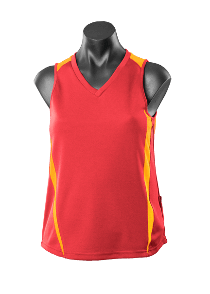 RED/GOLD - Eureka Lady Singlets