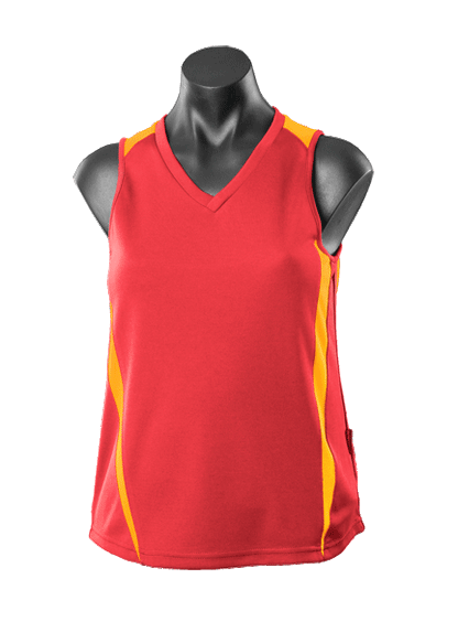 RED/GOLD - Eureka Lady Singlets