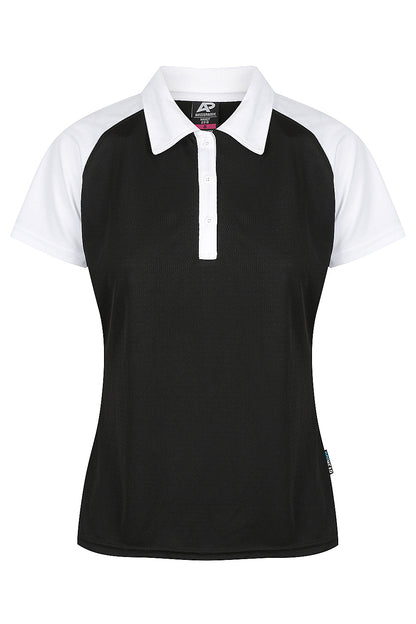 BLACK/WHITE - Manly Lady Polos