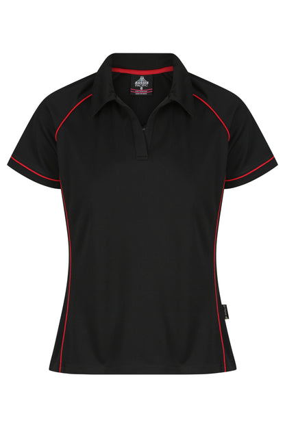 BLACK/RED - Endeavour Lady Polos