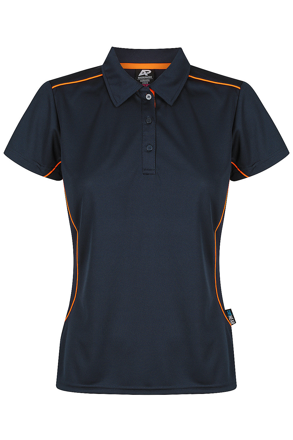 NAVY/FLURO ORANGE - Kuranda Lady Polos