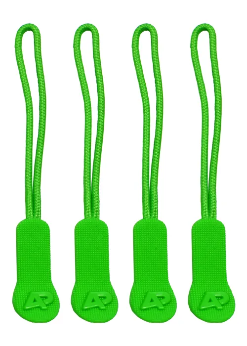 Green - Zip Pullers Accessories