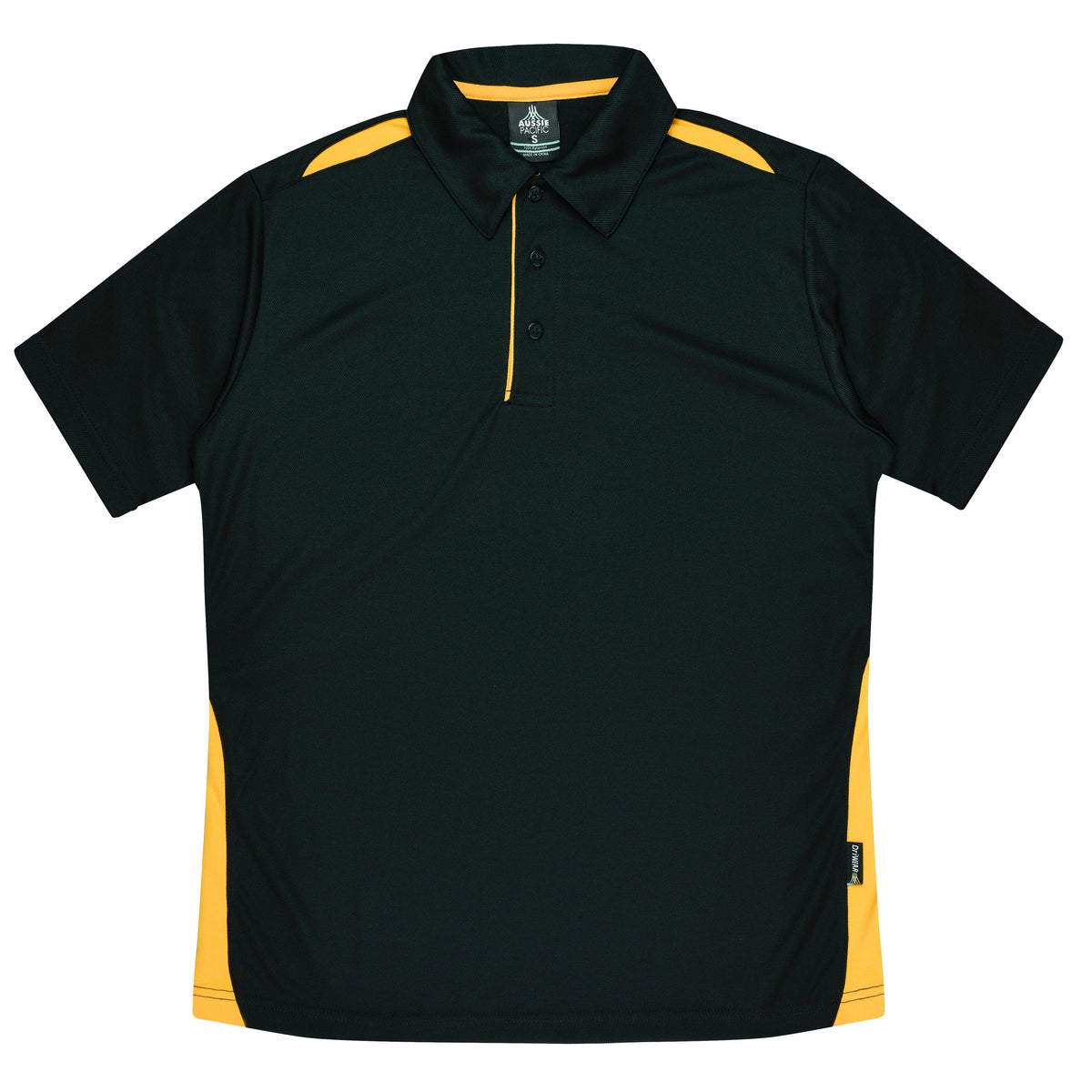 BLACK/GOLD - Paterson Kids Polos