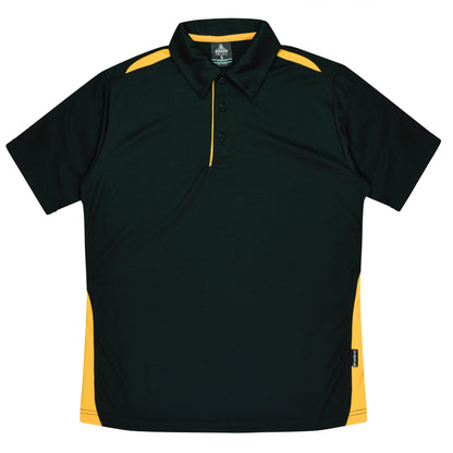 BLACK/GOLD - Paterson Kids Polos