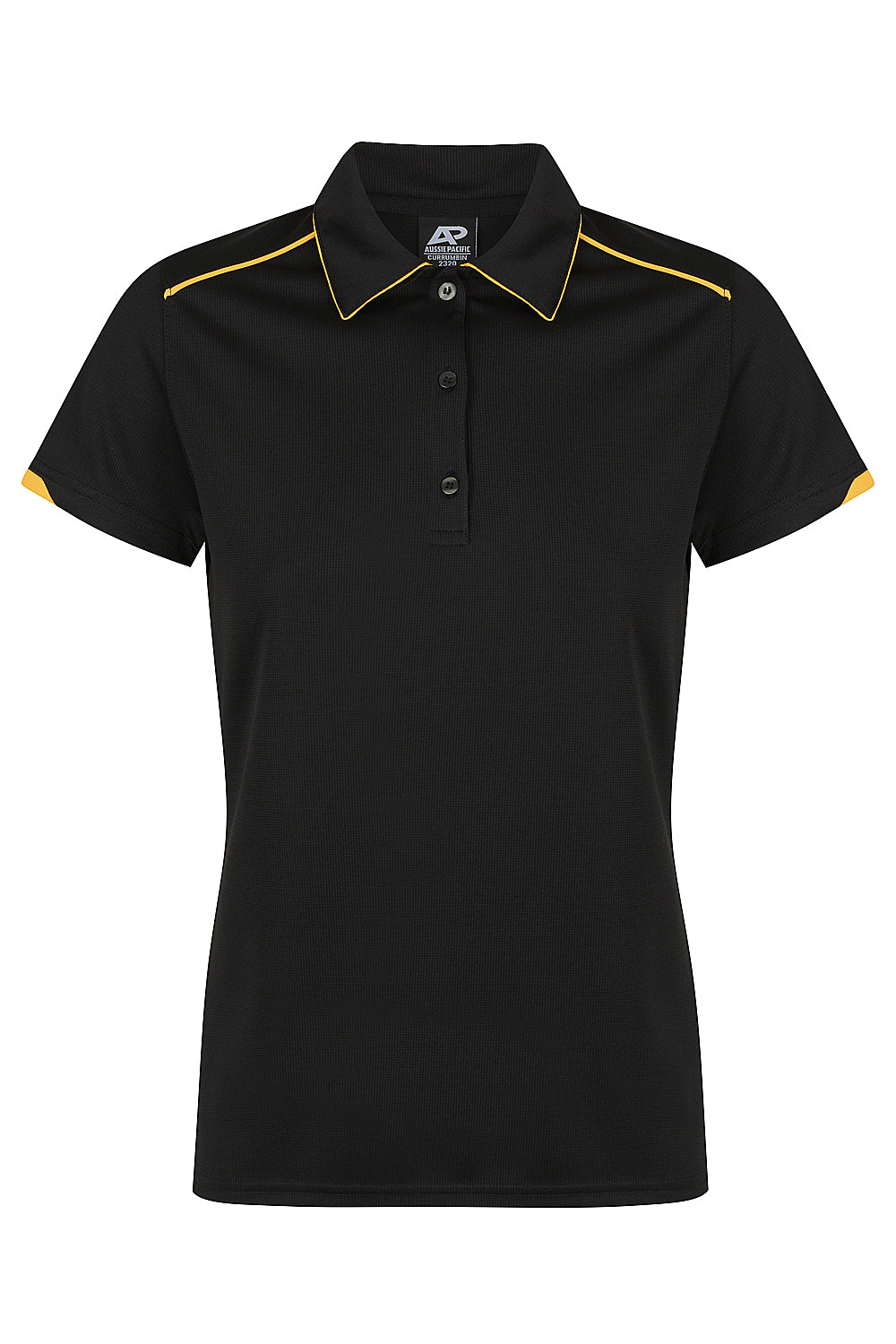 BLACK/GOLD - Currumbin Lady Polos