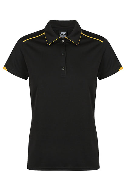 BLACK/GOLD - Currumbin Lady Polos