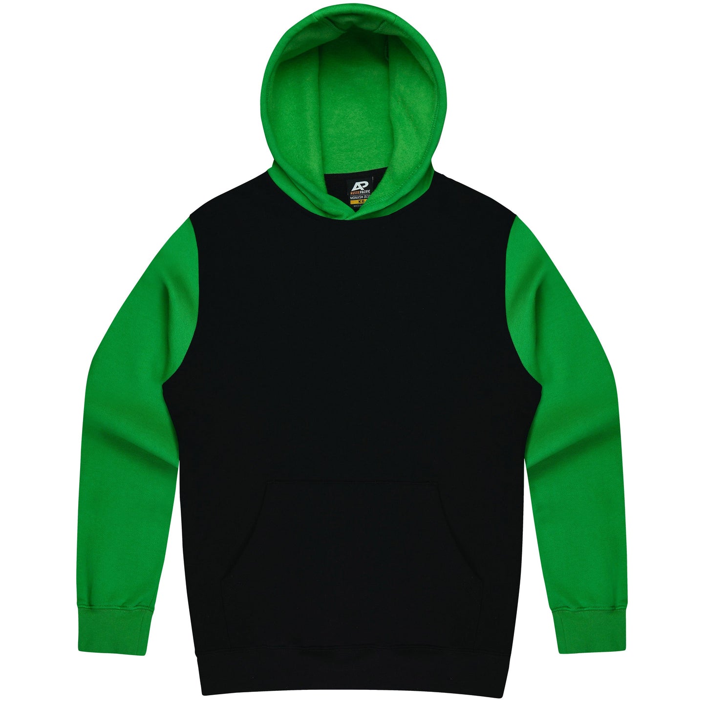 BLACK/KAWA GREEN - Monash Kids Hoodies