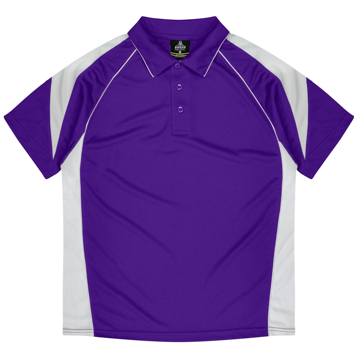 PURPLE/WHITE - Premier Kids Polos