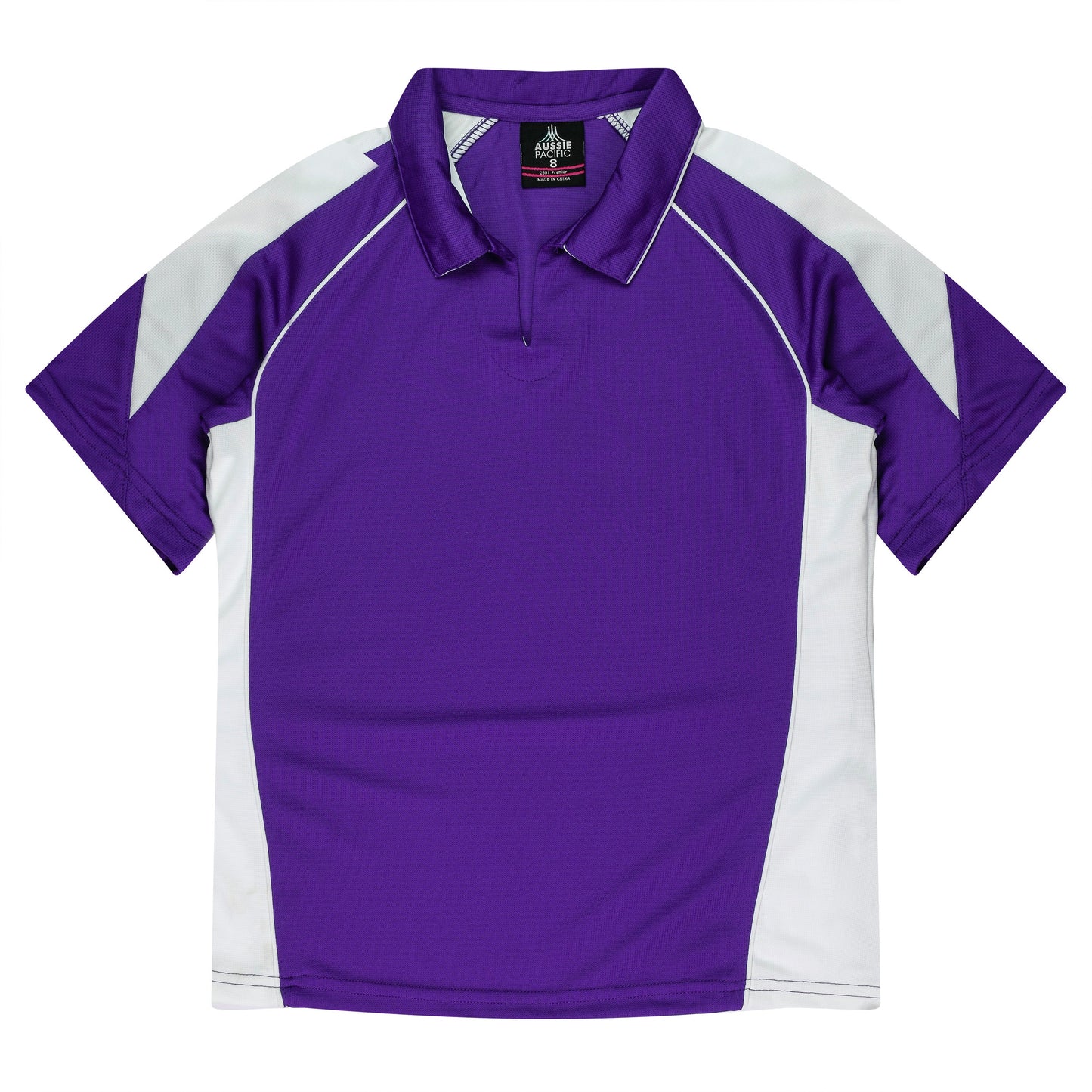 PURPLE/WHITE - Premier Lady Polos