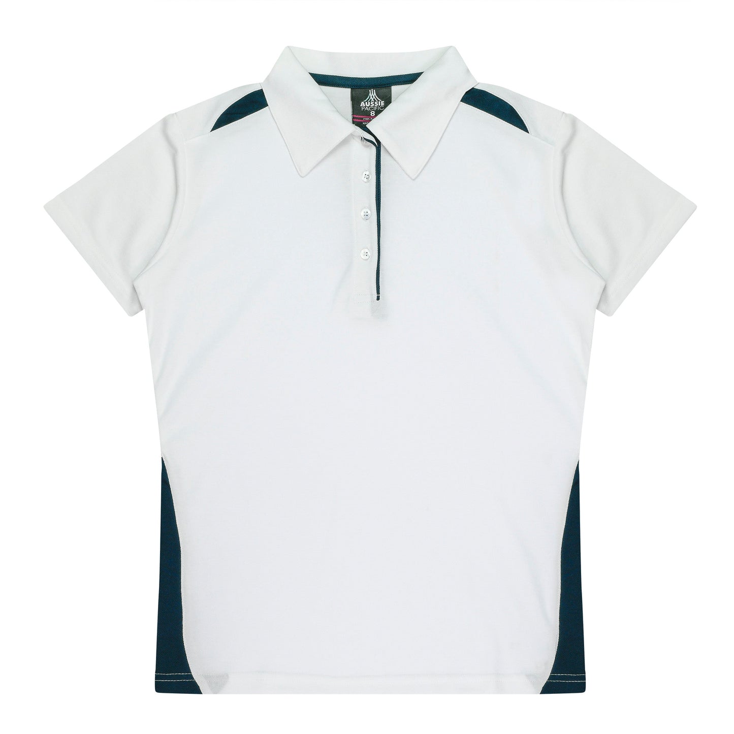 WHITE/NAVY - Paterson Lady Polos