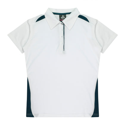 WHITE/NAVY - Paterson Lady Polos