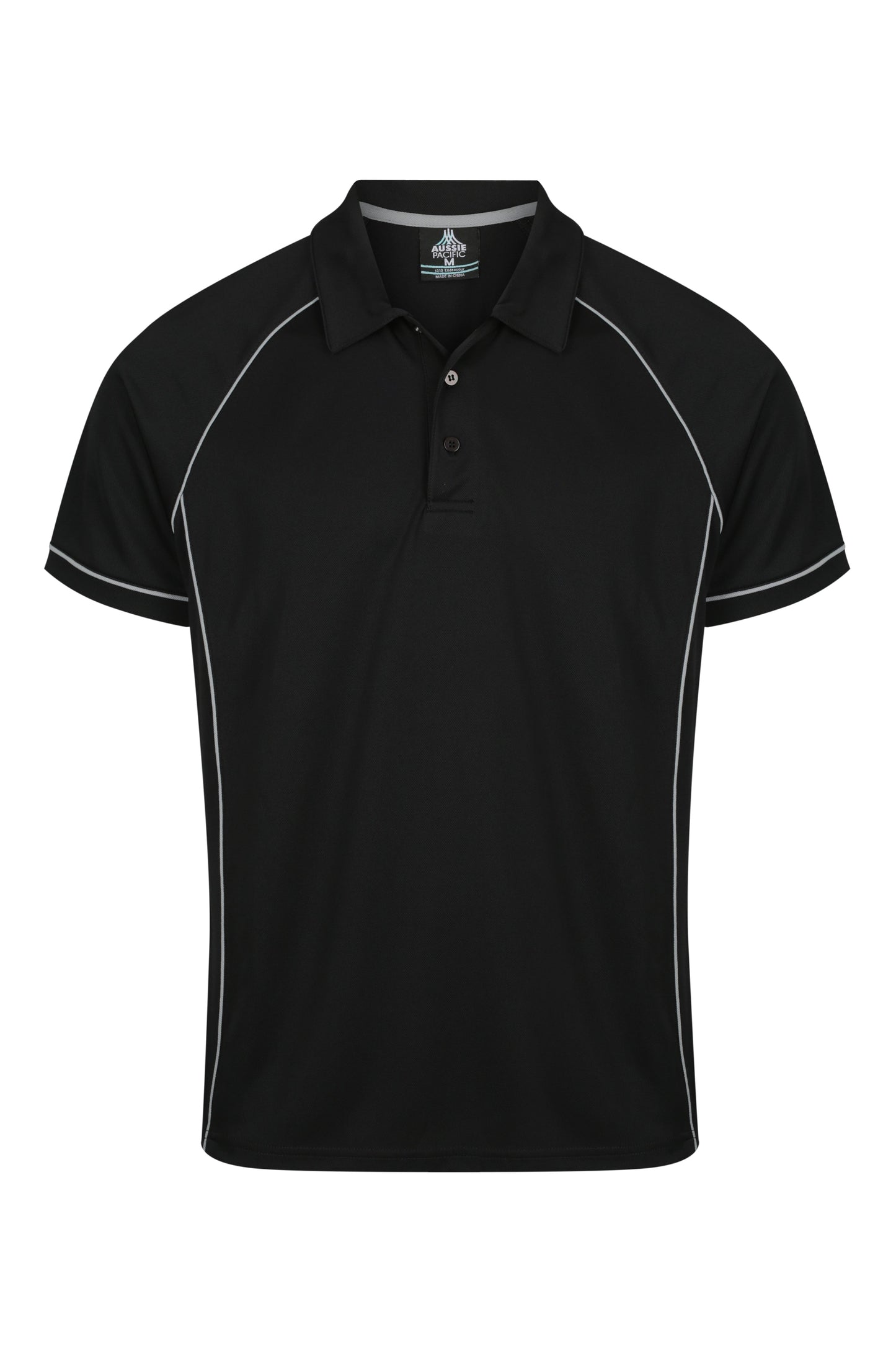 BLACK/SILVER - Endeavour Mens Polos