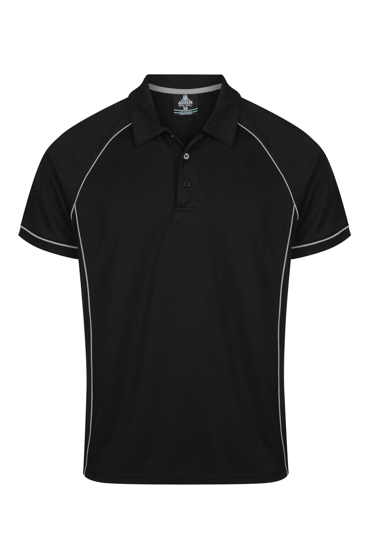 BLACK/SILVER - Endeavour Mens Polos