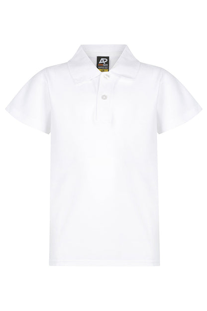 White - Hunter Kids Polos