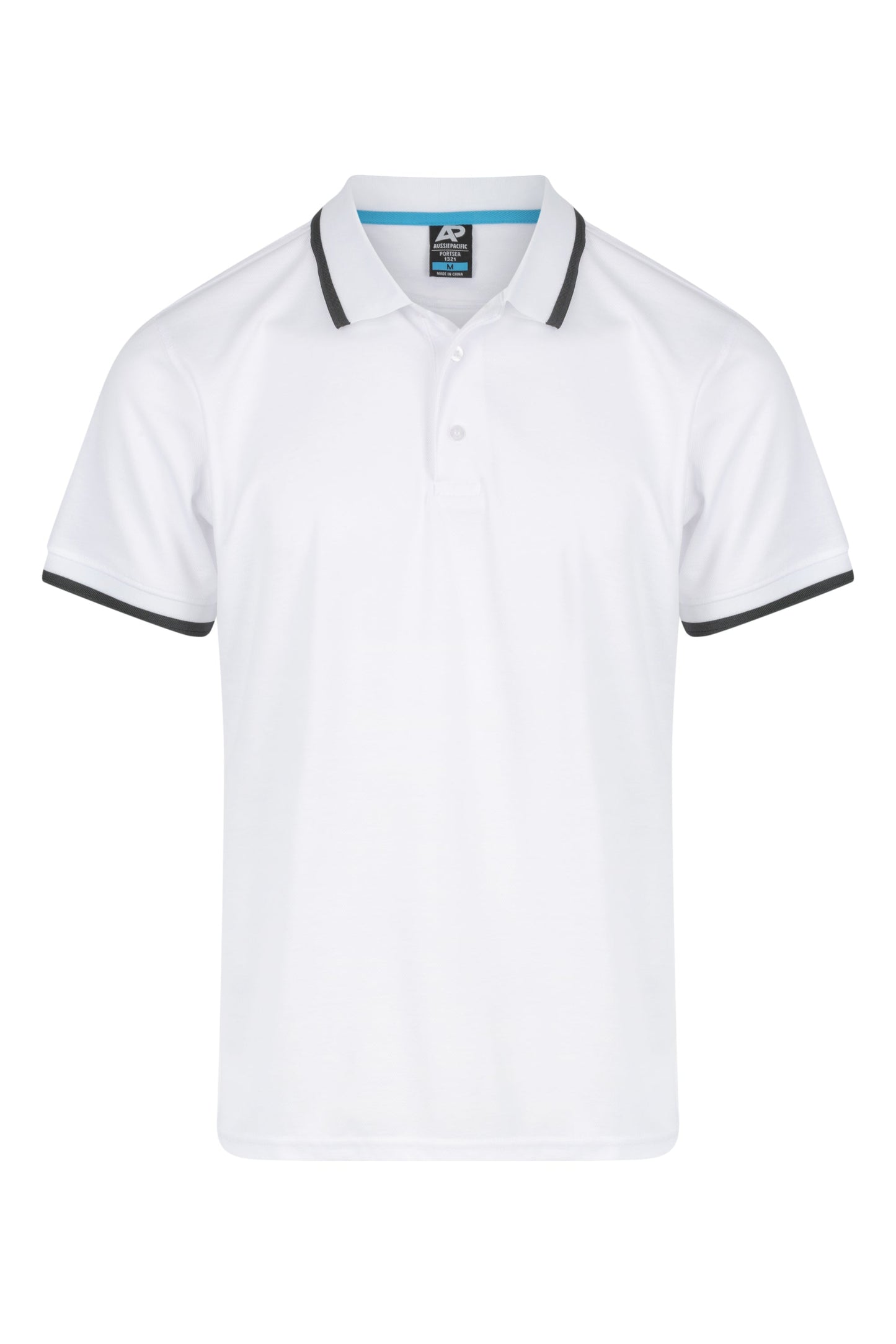 WHITE/SLATE - Portsea Mens Polos