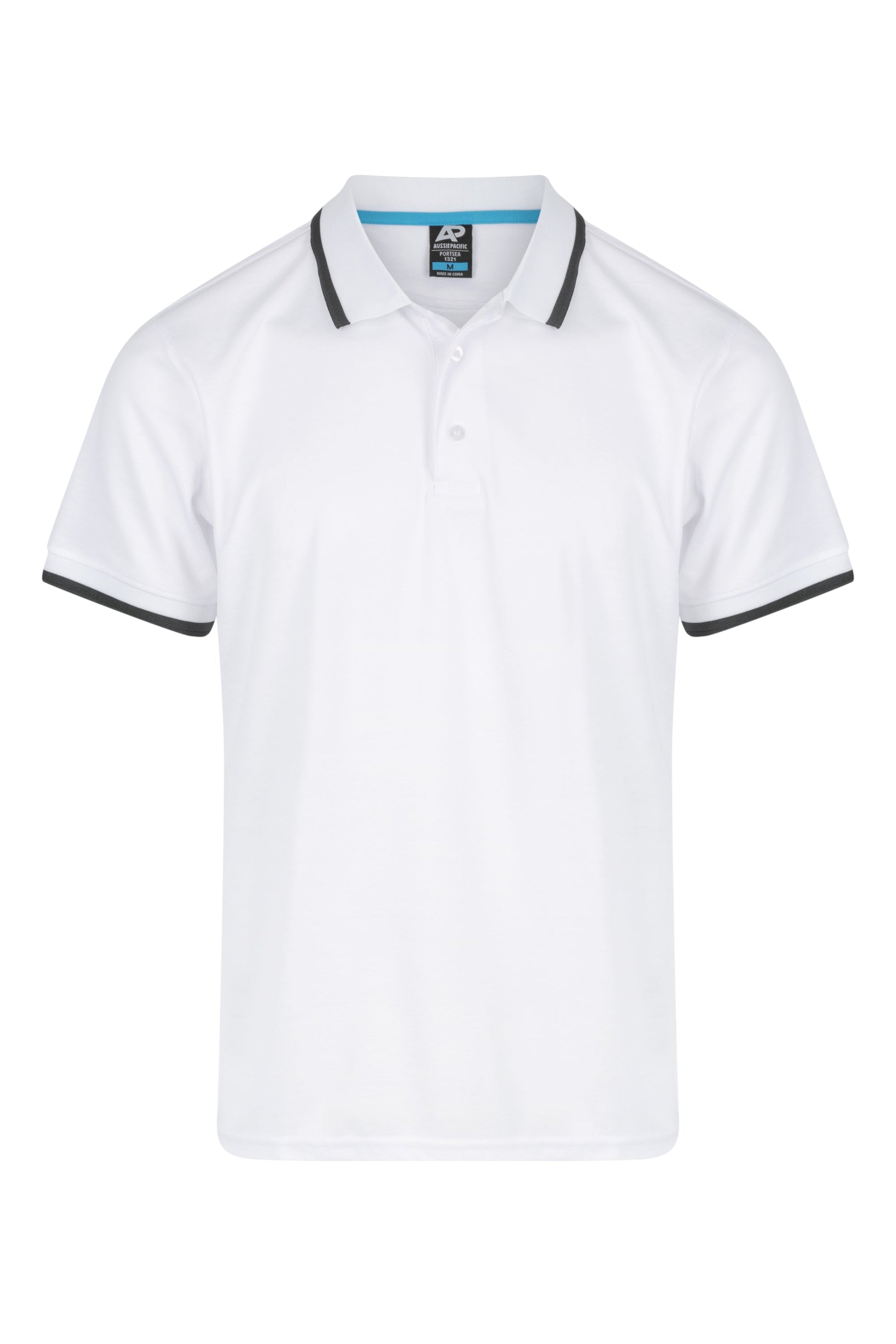 WHITE/SLATE - Portsea Mens Polos