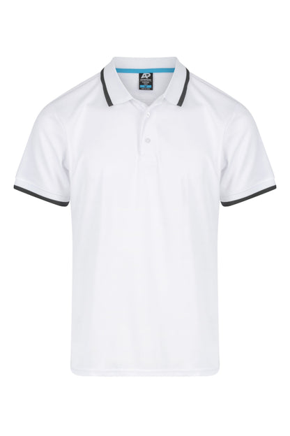 WHITE/SLATE - Portsea Mens Polos