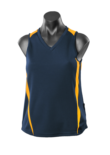 NAVY/GOLD - Eureka Lady Singlets