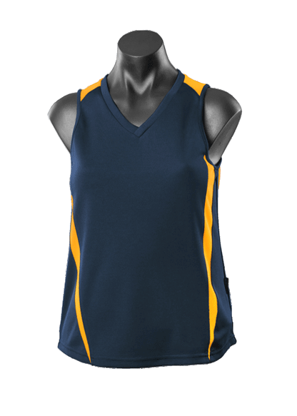 NAVY/GOLD - Eureka Lady Singlets